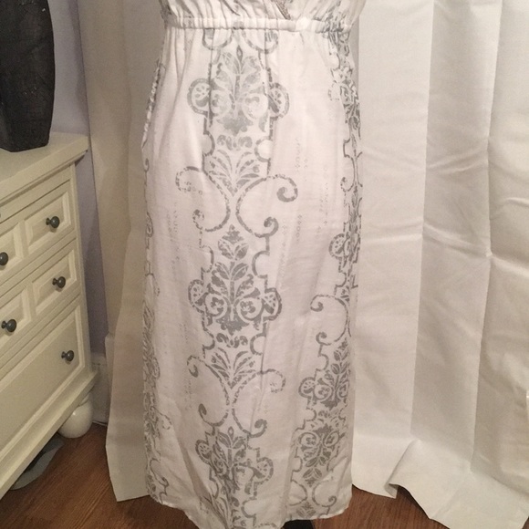 LOFT white dress with silver detail - Picture 2 of 5